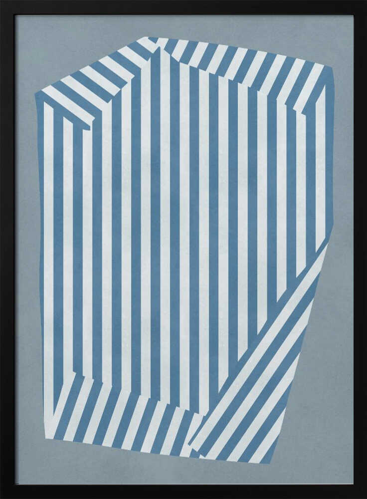 Blue Striped Illusion