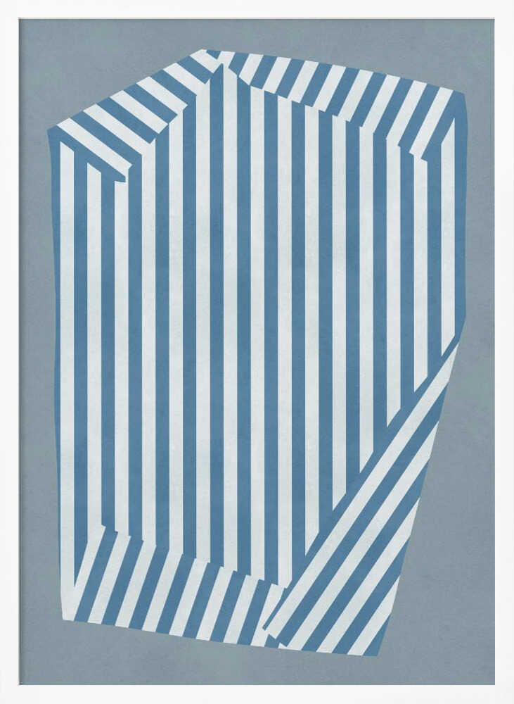 Blue Striped Illusion