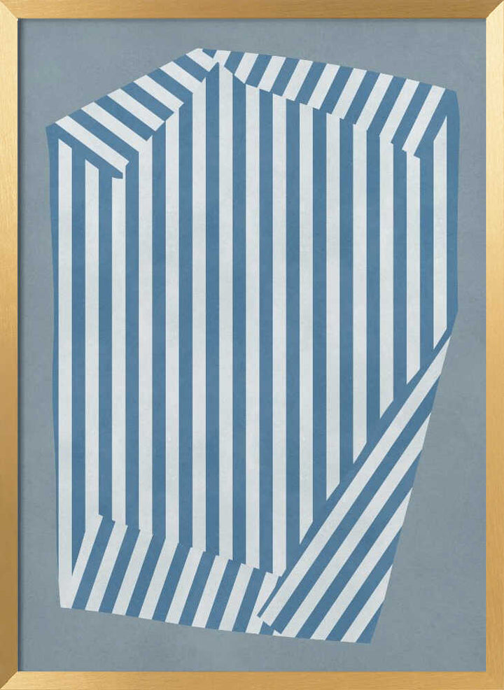 Blue Striped Illusion