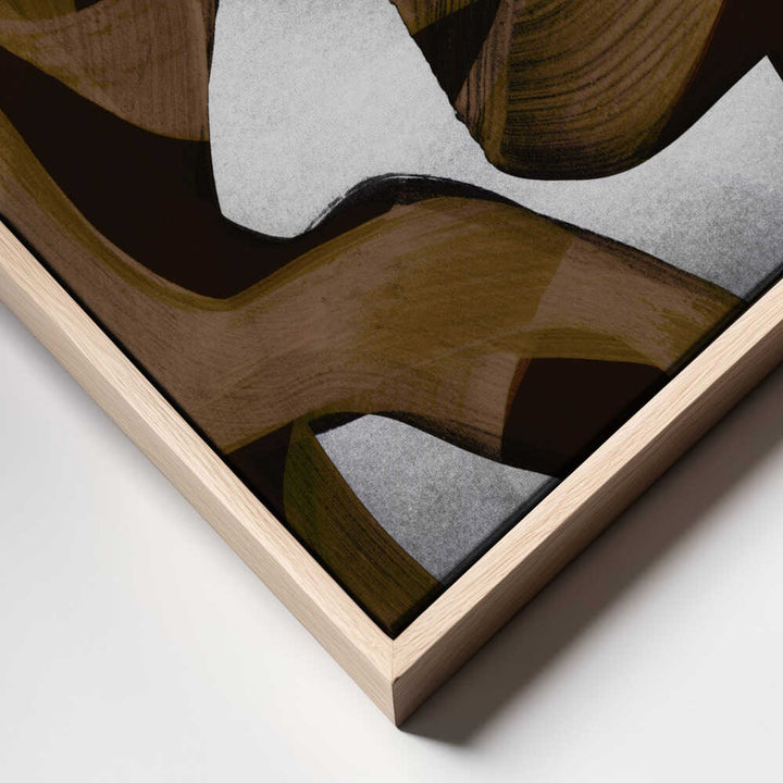 Brown Flowing Abstract
