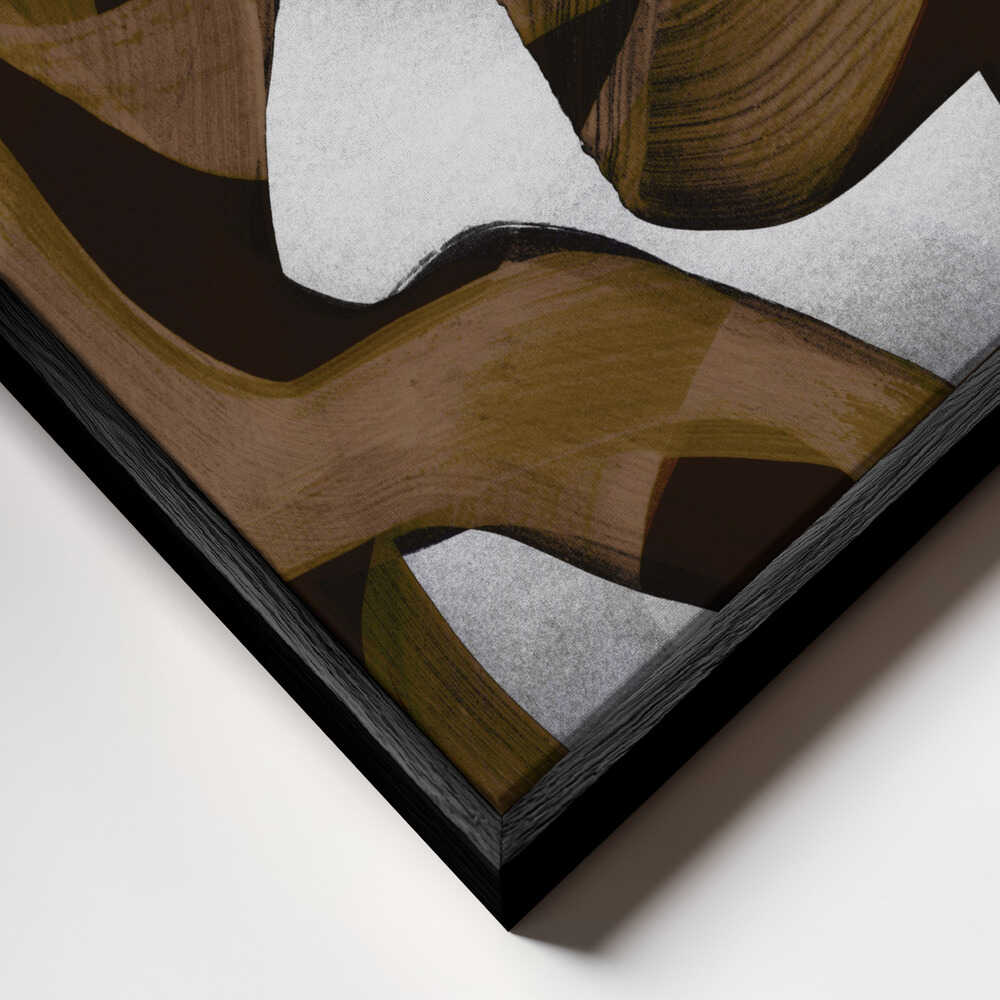 Brown Flowing Abstract