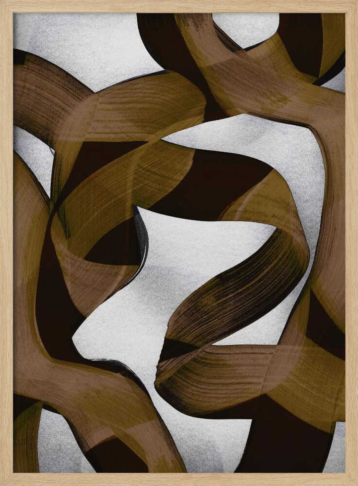 Brown Flowing Abstract