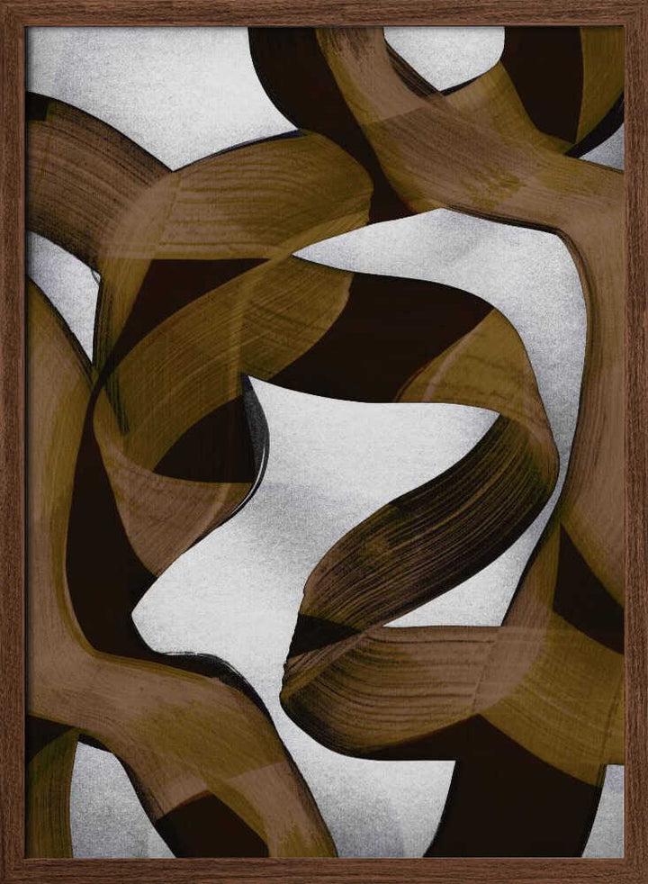 Brown Flowing Abstract