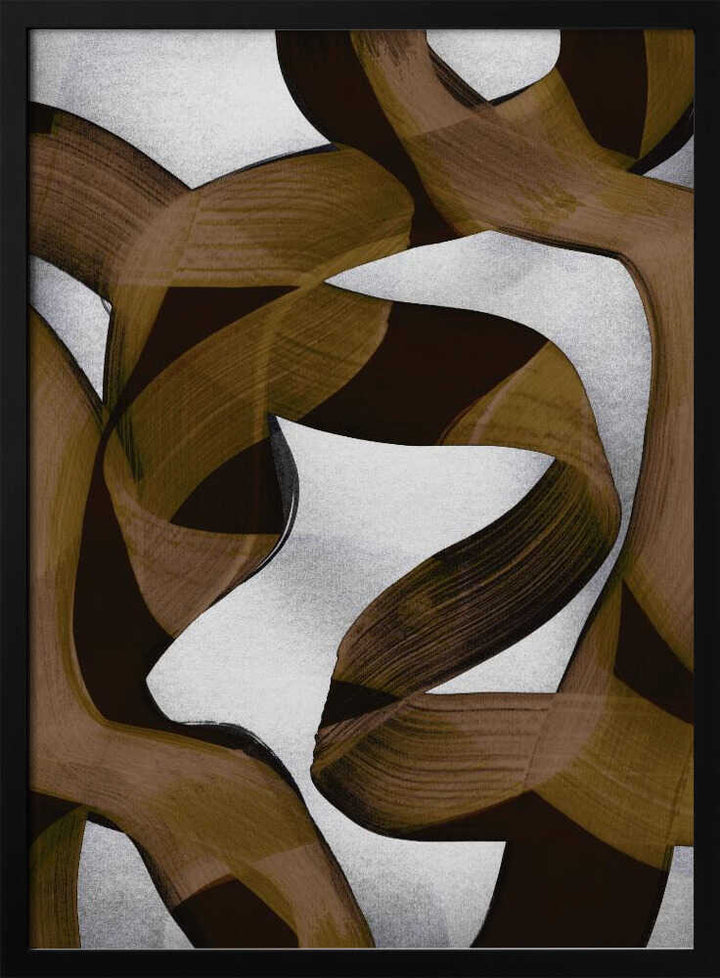 Brown Flowing Abstract