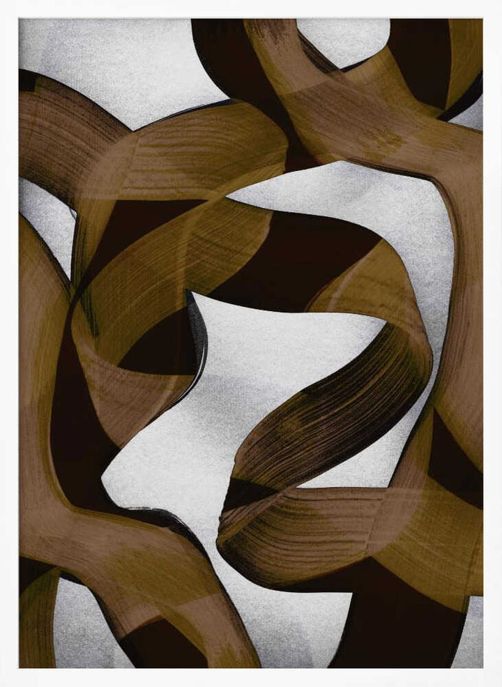 Brown Flowing Abstract