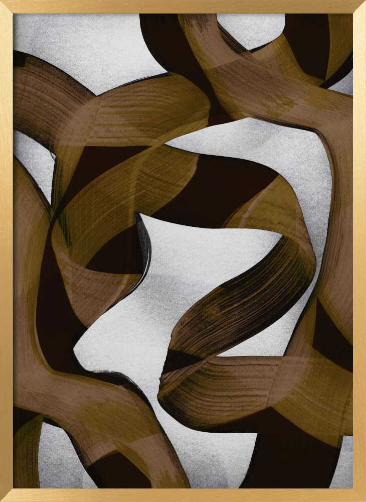 Brown Flowing Abstract