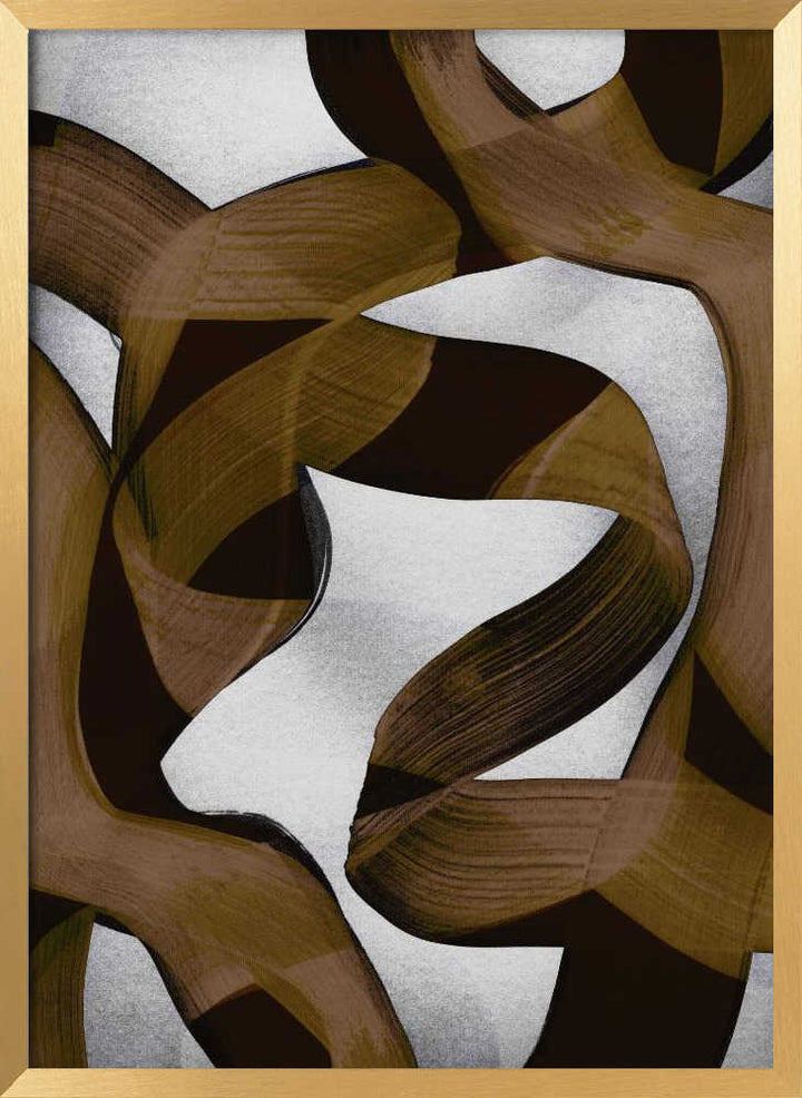 Brown Flowing Abstract
