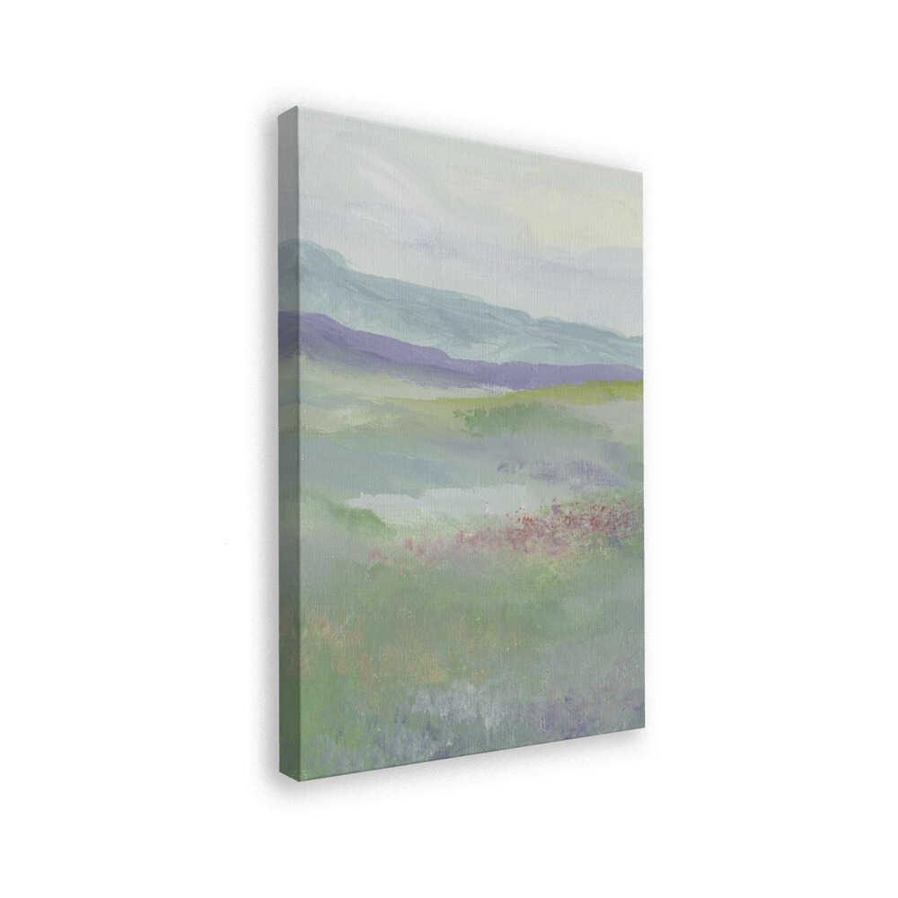 "Misty Hillside Fields" by Nikita Jariwala — Landscape Wall Art