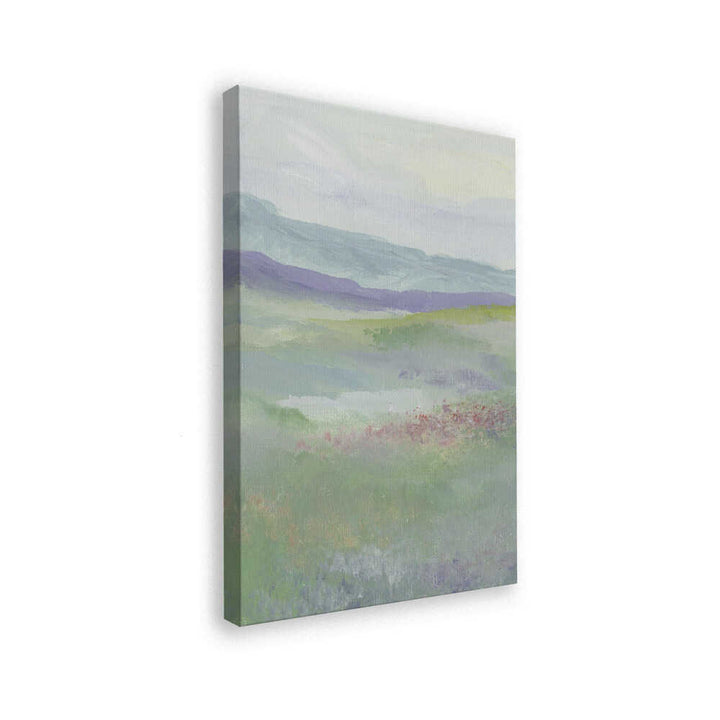 "Misty Hillside Fields" by Nikita Jariwala — Landscape Wall Art