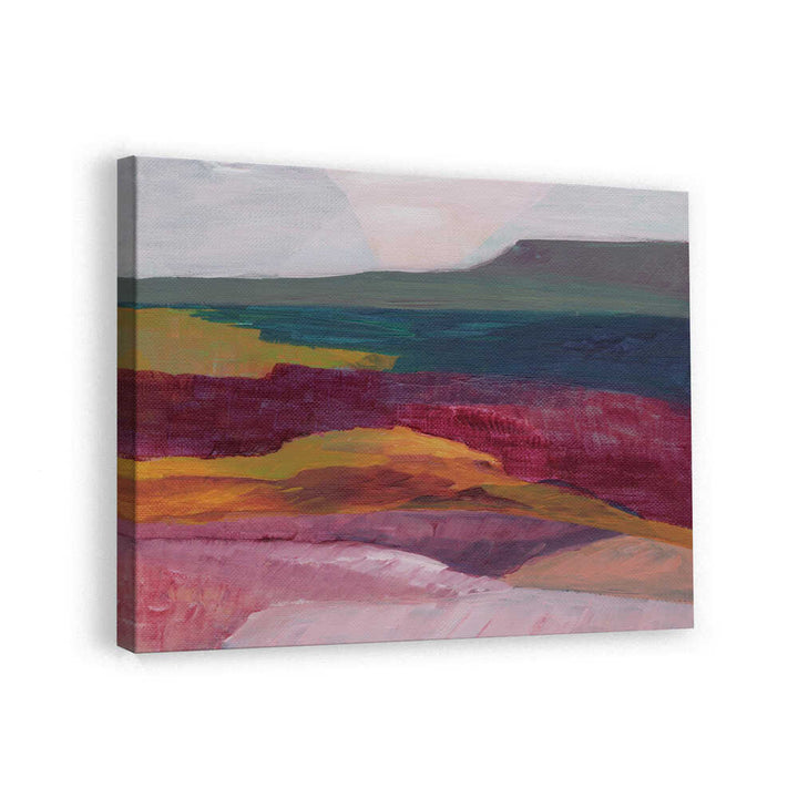 "Vibrant Layered Landscape" by Nikita Jariwala — Landscape Wall Art