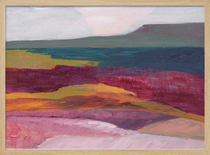 "Vibrant Layered Landscape" by Nikita Jariwala — Landscape Wall Art