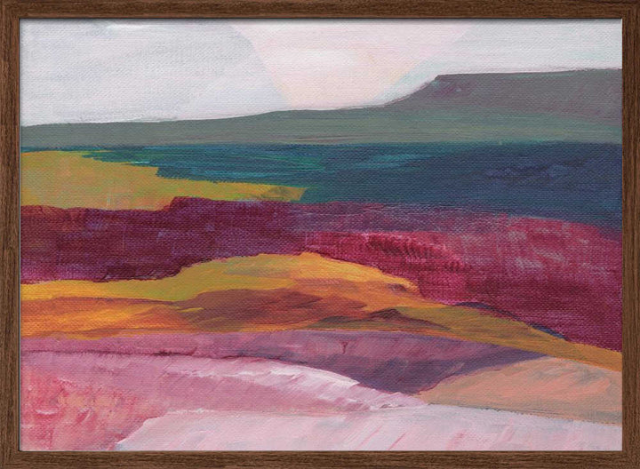 "Vibrant Layered Landscape" by Nikita Jariwala — Landscape Wall Art