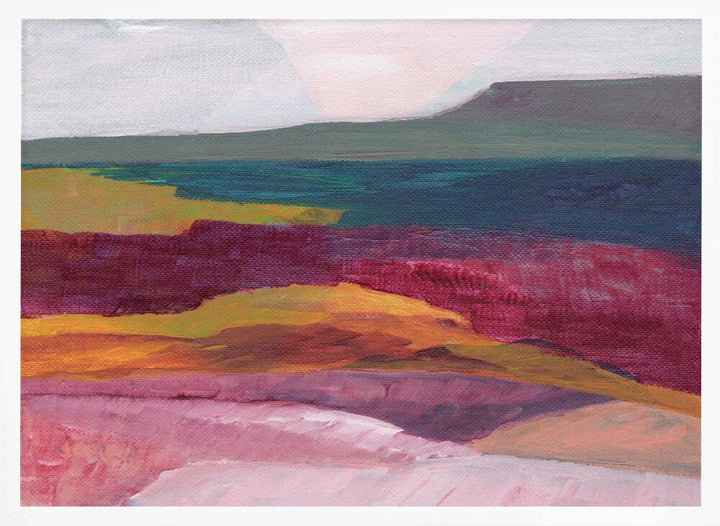 "Vibrant Layered Landscape" by Nikita Jariwala — Landscape Wall Art