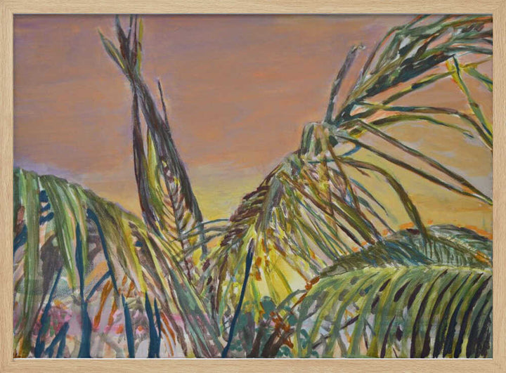 Tropical Sunset Palms