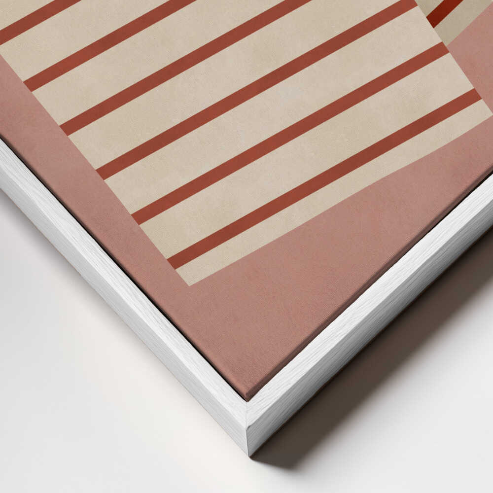 Warm Terracotta Stripes