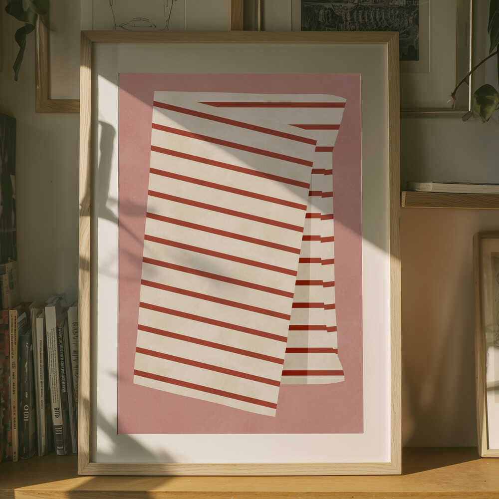 Warm Terracotta Stripes