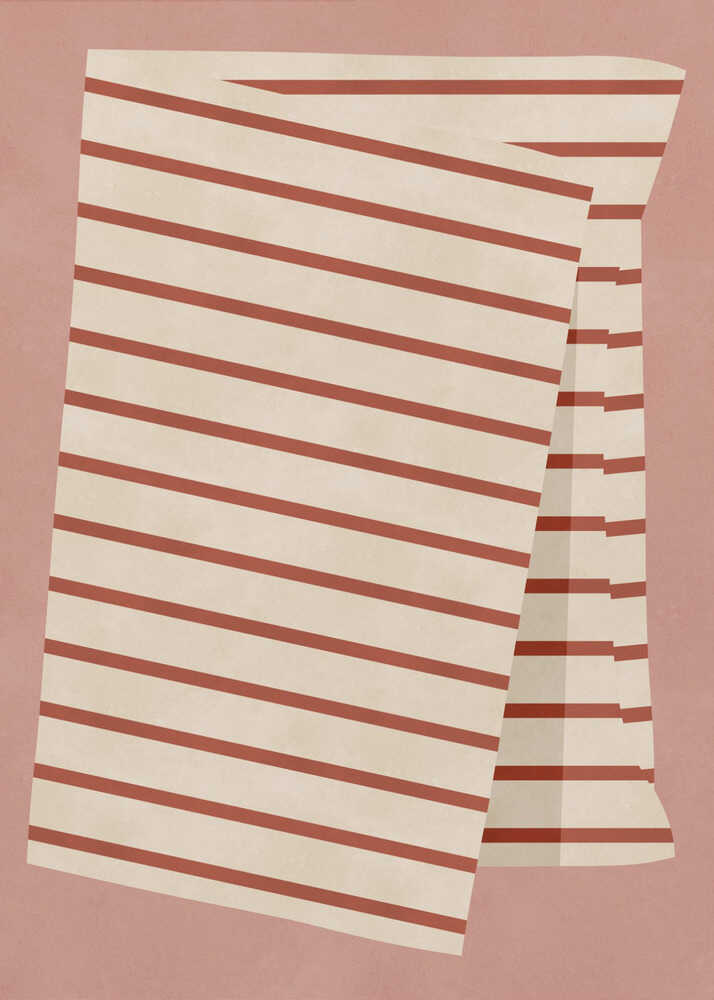 Warm Terracotta Stripes