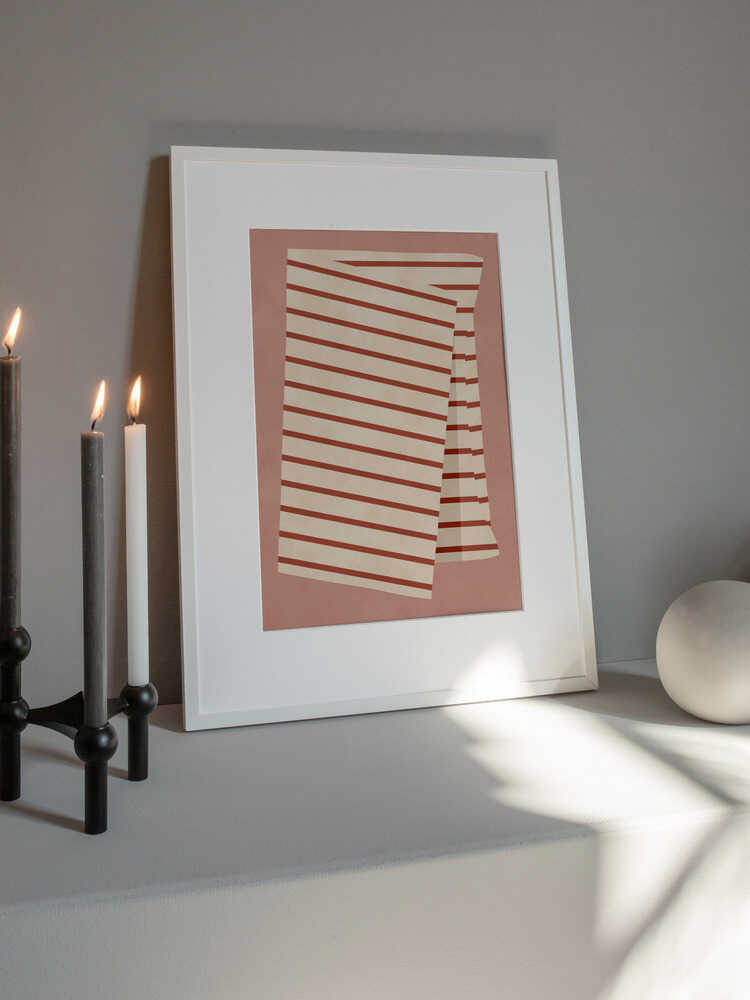 Warm Terracotta Stripes