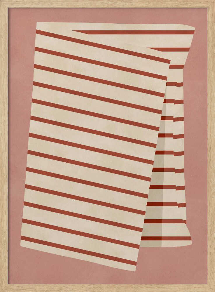 Warm Terracotta Stripes