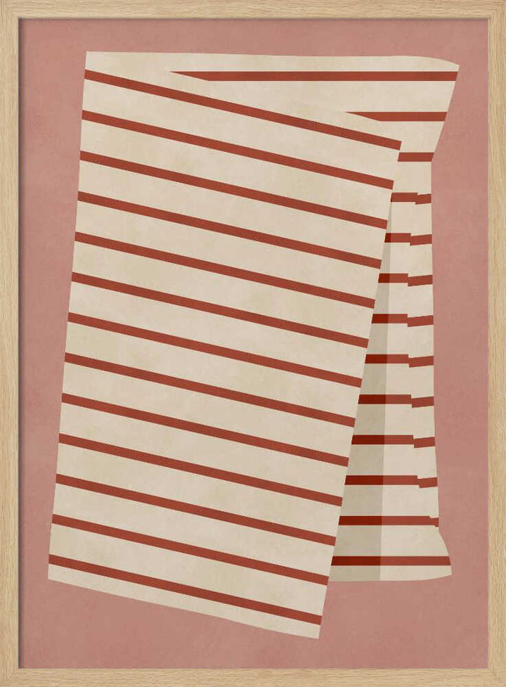Warm Terracotta Stripes