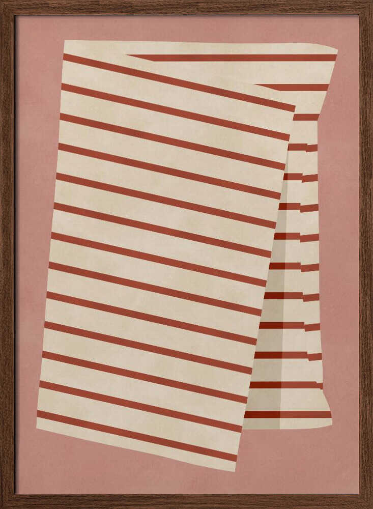 Warm Terracotta Stripes