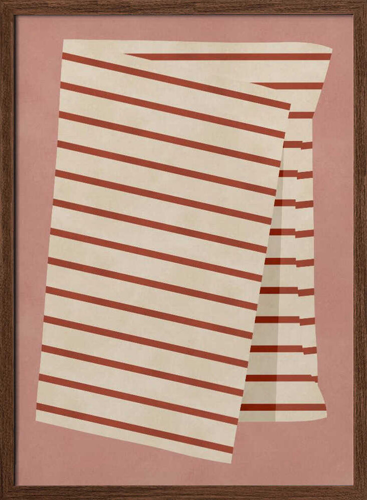 Warm Terracotta Stripes