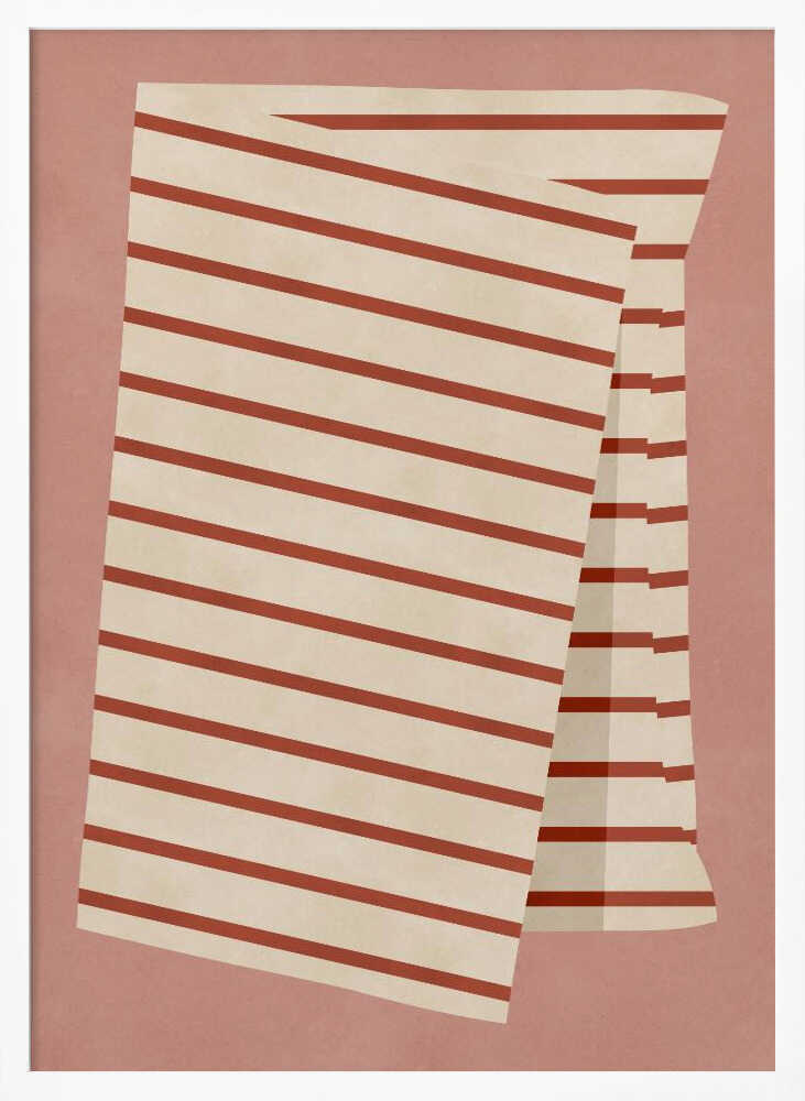 Warm Terracotta Stripes