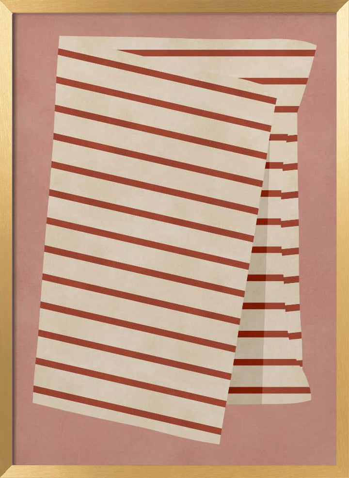 Warm Terracotta Stripes