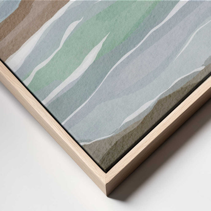 "Abstract Ocean Layers" by Nikita Jariwala — Coastal Wall Art