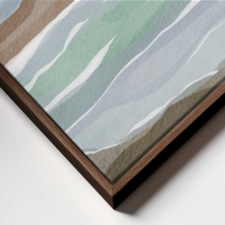 "Abstract Ocean Layers" by Nikita Jariwala — Coastal Wall Art