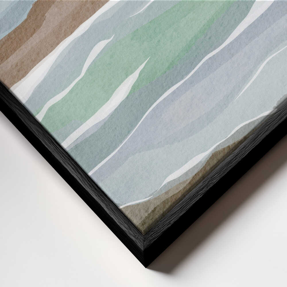 "Abstract Ocean Layers" by Nikita Jariwala — Coastal Wall Art