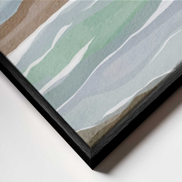 "Abstract Ocean Layers" by Nikita Jariwala — Coastal Wall Art
