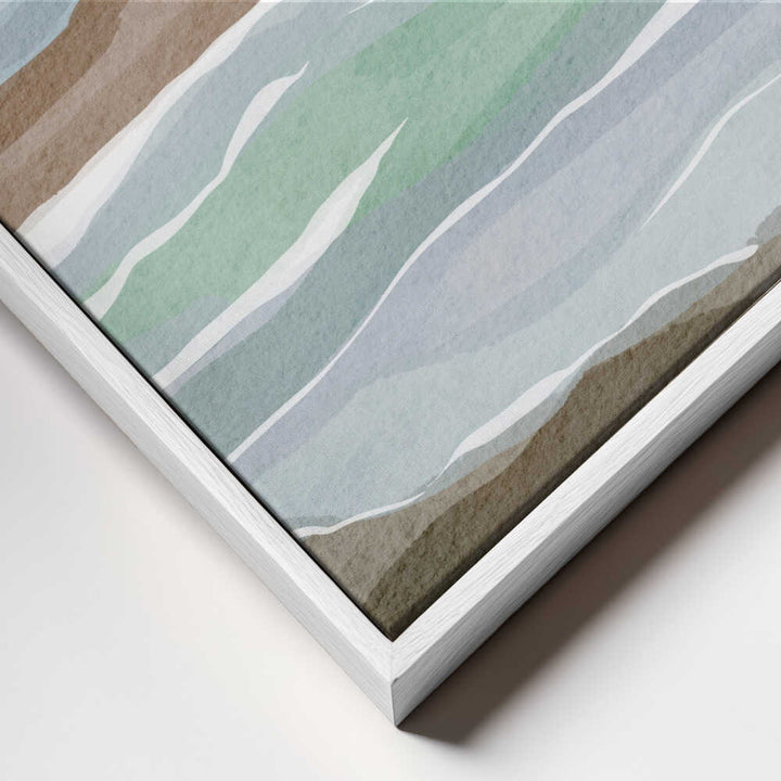 "Abstract Ocean Layers" by Nikita Jariwala — Coastal Wall Art