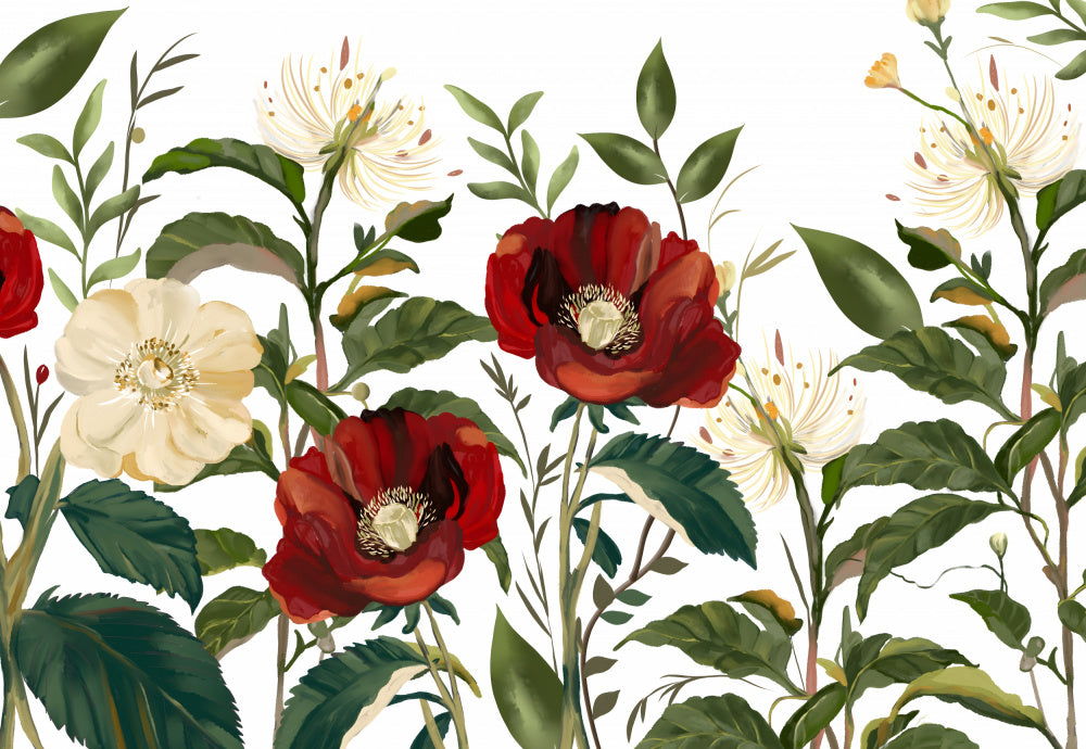 "Elegant Botanical Blooms" by Josie George — Botanical Wall Art