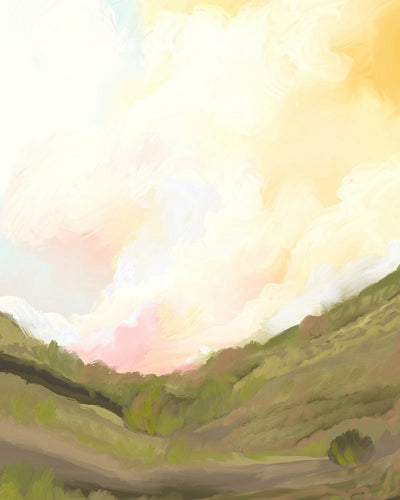 "Serene Valley Light" by Josie George — Landscape Wall Art