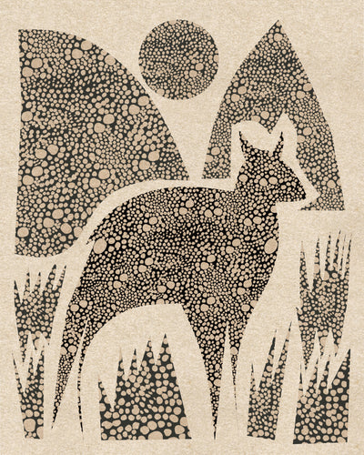 "Wild Deer Mountain Scene" by Josie George — Landscape Wall Art