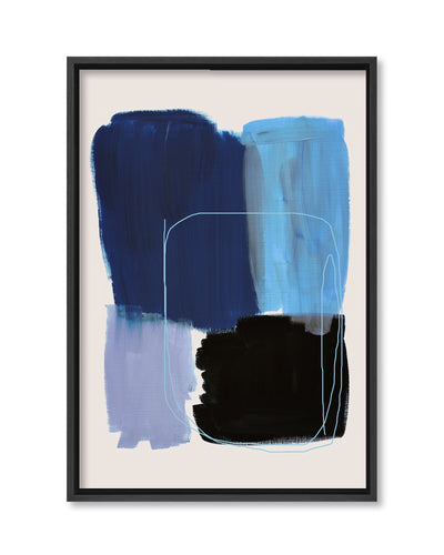 "Brushed with Opulence" Framed Canvas  Wall Art
