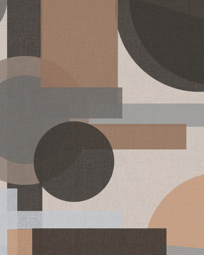 "Neutral Geometric Layers" by Josie George — Pattern Wall Art