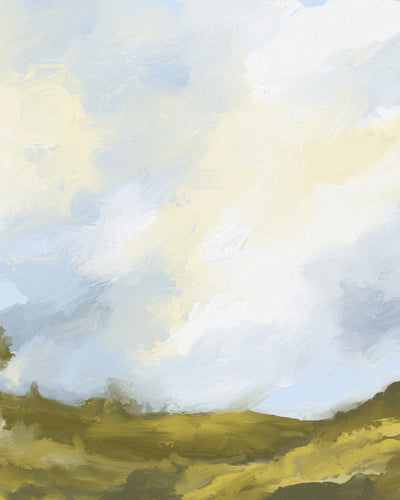 "Rolling Fields Cloudscape" by Josie George — Landscape Wall Art