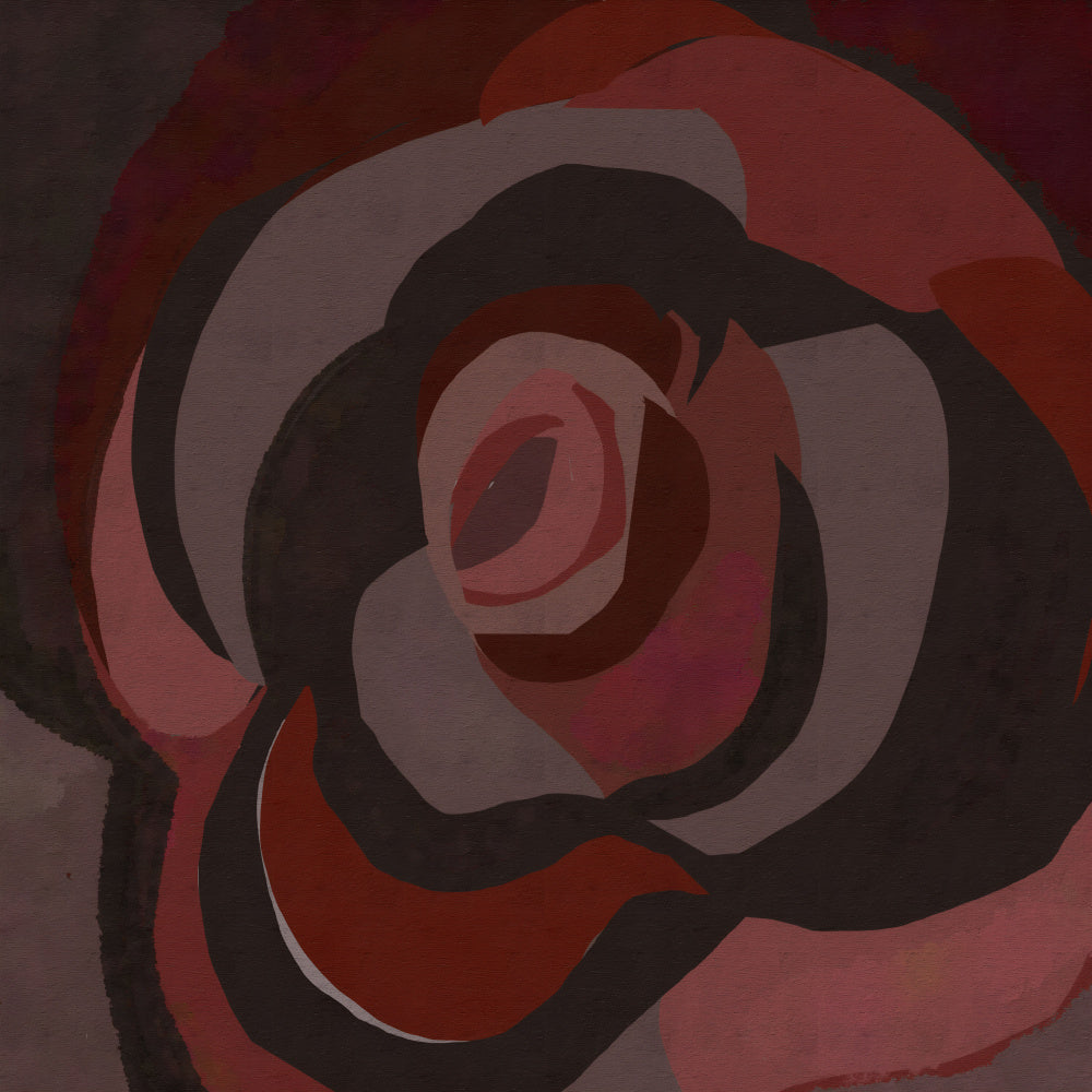 "Dark Moody Rose" by Josie George — Botanical Wall Art