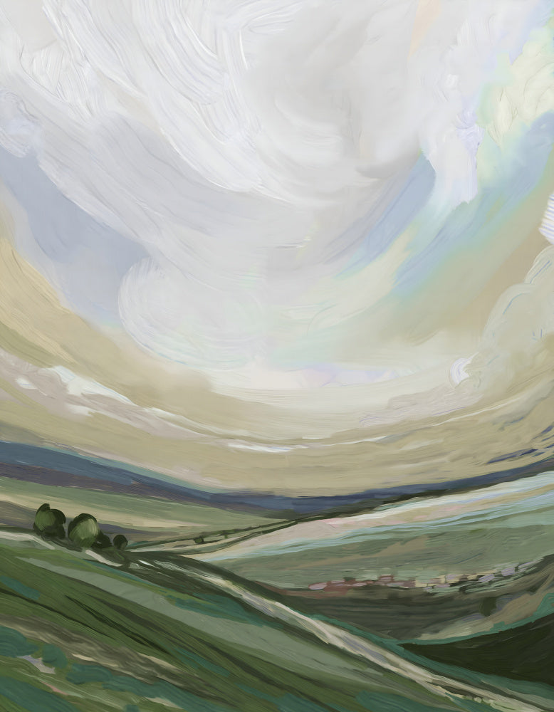 "Serene Rolling Hills" by Josie George — Landscape Wall Art
