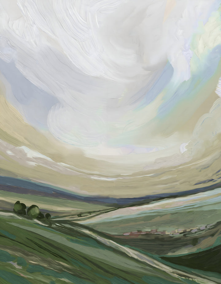"Serene Rolling Hills" by Josie George — Landscape Wall Art