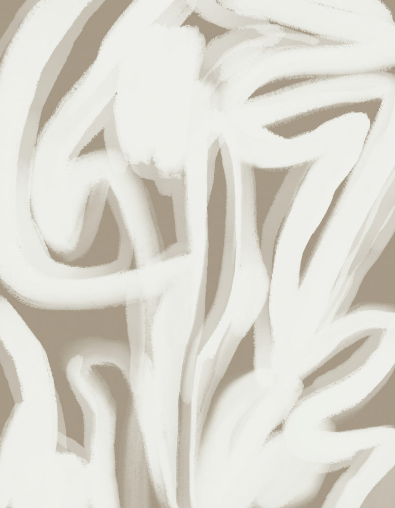 "Fluid Neutral Abstract" by Josie George — Abstract Wall Art