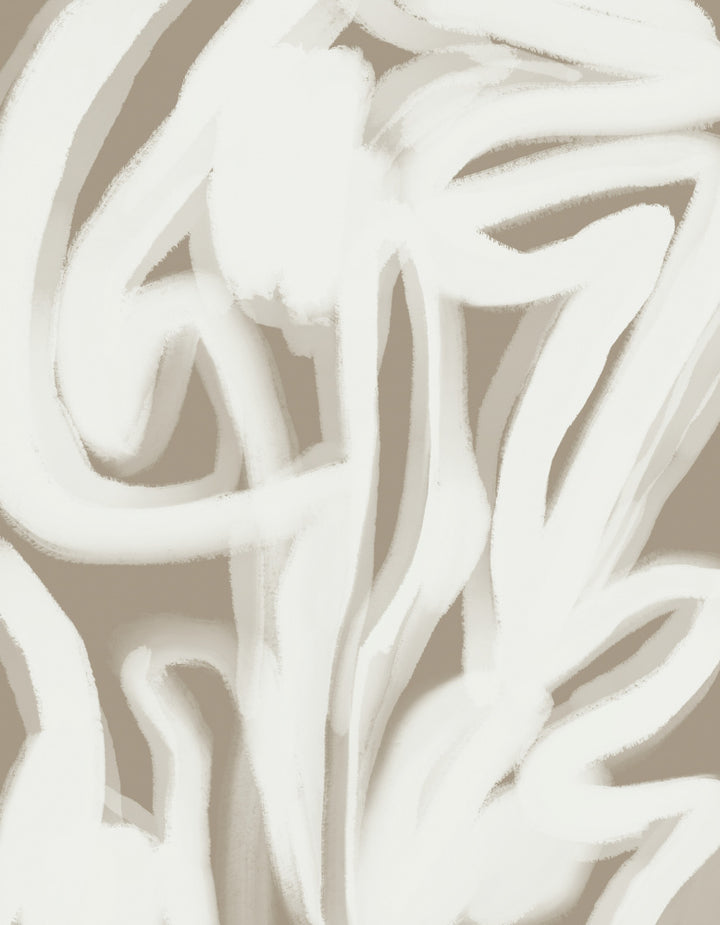 "Fluid Neutral Abstract" by Josie George — Abstract Wall Art