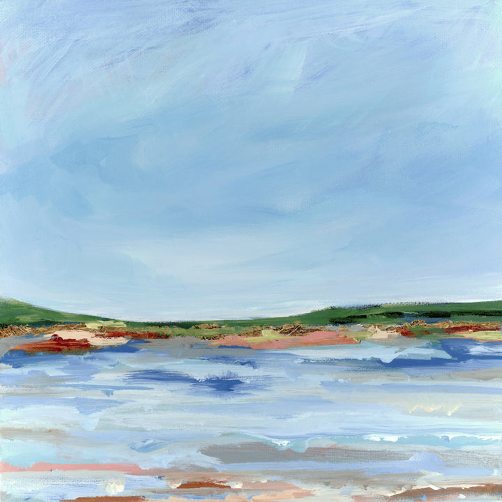 "Abstract Coastal Serenity" by Nicole Walsh — Landscape Wall Art