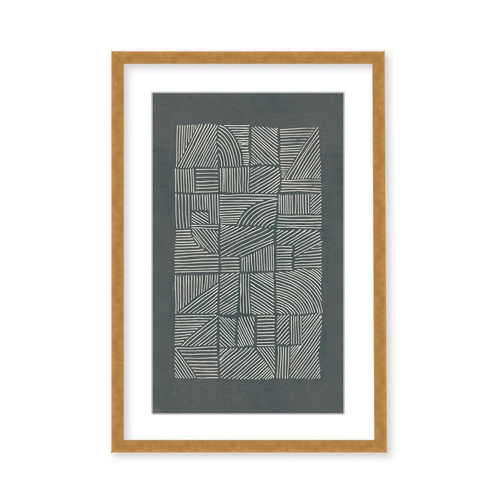 "Irregular Pattern" Framed Matted Print Wall Art