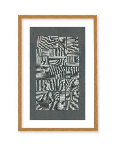"Irregular Pattern" Framed Matted Print Wall Art