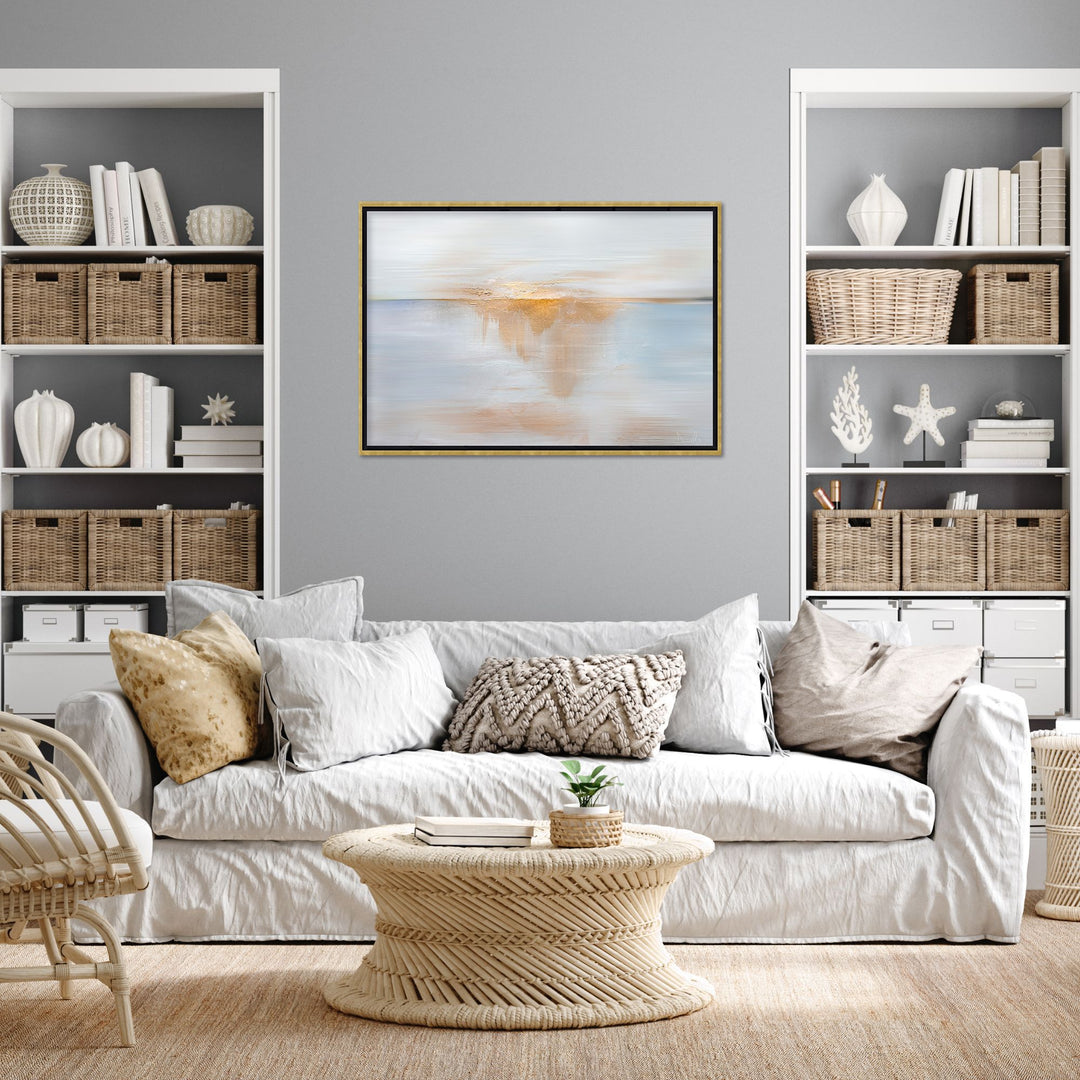 "Sea Sun" Framed Canvas Wall Art