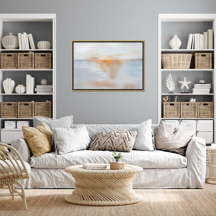 "Sea Sun" Framed Canvas Wall Art