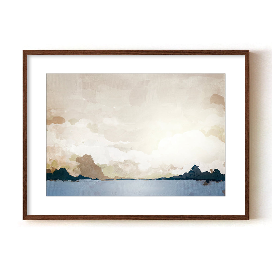 "Costa Modscape I" Framed Matted Print Wall Art by ChiChi Décor